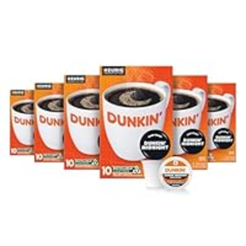Dunkin' Midnight Dark Roast Coffee, 60 Keurig K-Cup Pods