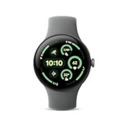 Google Pixel Watch 3 (45mm) 2024 Model - Android Smartwatch, Heart Rate Tracking, Fitbit Advanced Running, Fitness Insights, 24-Hour Battery - Matte Hazel Aluminum Case - Hazel Band - Wi-Fi