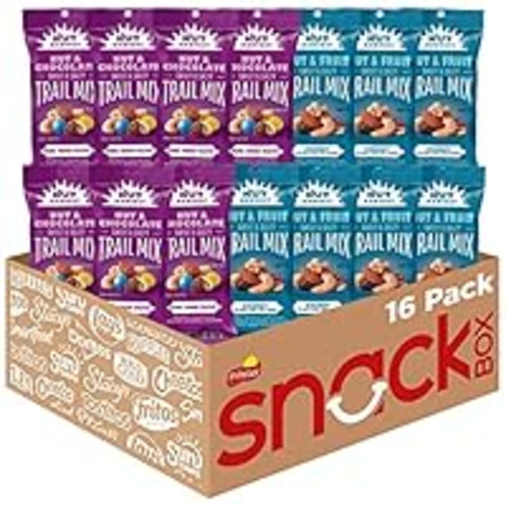 Nut Harvest, Trail Mix Variety Pack, 2.25 Ounce (Pack of 16)