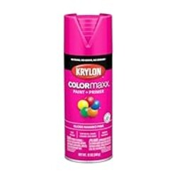 Krylon K05528007 COLORmaxx Spray Paint and Primer for Indoor/Outdoor Use, Gloss Mambo Pink, 12 Ounce (Pack of 1)