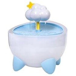 Catstages Purrfect Rain Cat Water Fountain – 2L Pet Drinking Fountain with 5-Stage Filter, Easy-to-Clean, USB Powered, Quiet Water Dispenser with Replaceable Filter