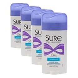 Sure Reg Solid Size 2.7z Sure Regular Original Solid Anti-Perspirant Deodorant (Pack of 4)