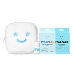 Starface Big Lil White Gift Set - Hydro-Star Pimple Patches Clear and Blue (32ct), Very Vanilla Star Balm