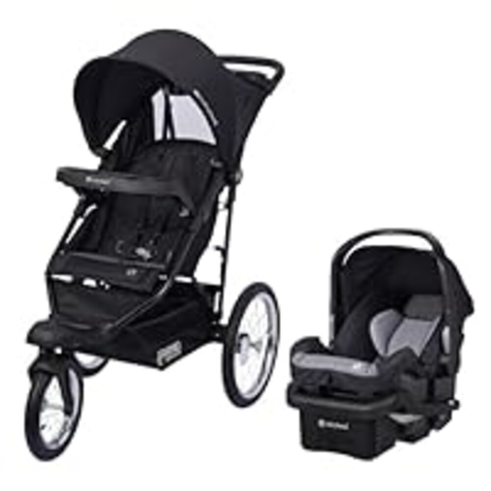 Baby Trend Journey Jogger Travel System with EZ-Lift Infant Car Seat, Stellar Black