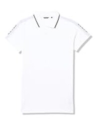 Guess Boys Organic Cotton Polo with Taping, Pure White, 14