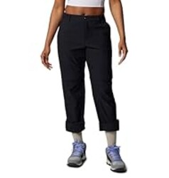 Columbia Womens Leslie Falls Convertible Hiking Pants, Black, 8 Long