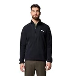 Columbia Mens Sequoia Grove Half Zip Fleece Jacket, Black, Large