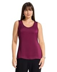 Anne Klein Women's Sleeveless Satin Tank Top