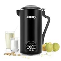 Electric Milk Frother Handheld Bundle,4 in 1 Automatic Milk Frother and Steamer Set,Cold Foam Maker Set Nut Milk Maker Machine (Black)