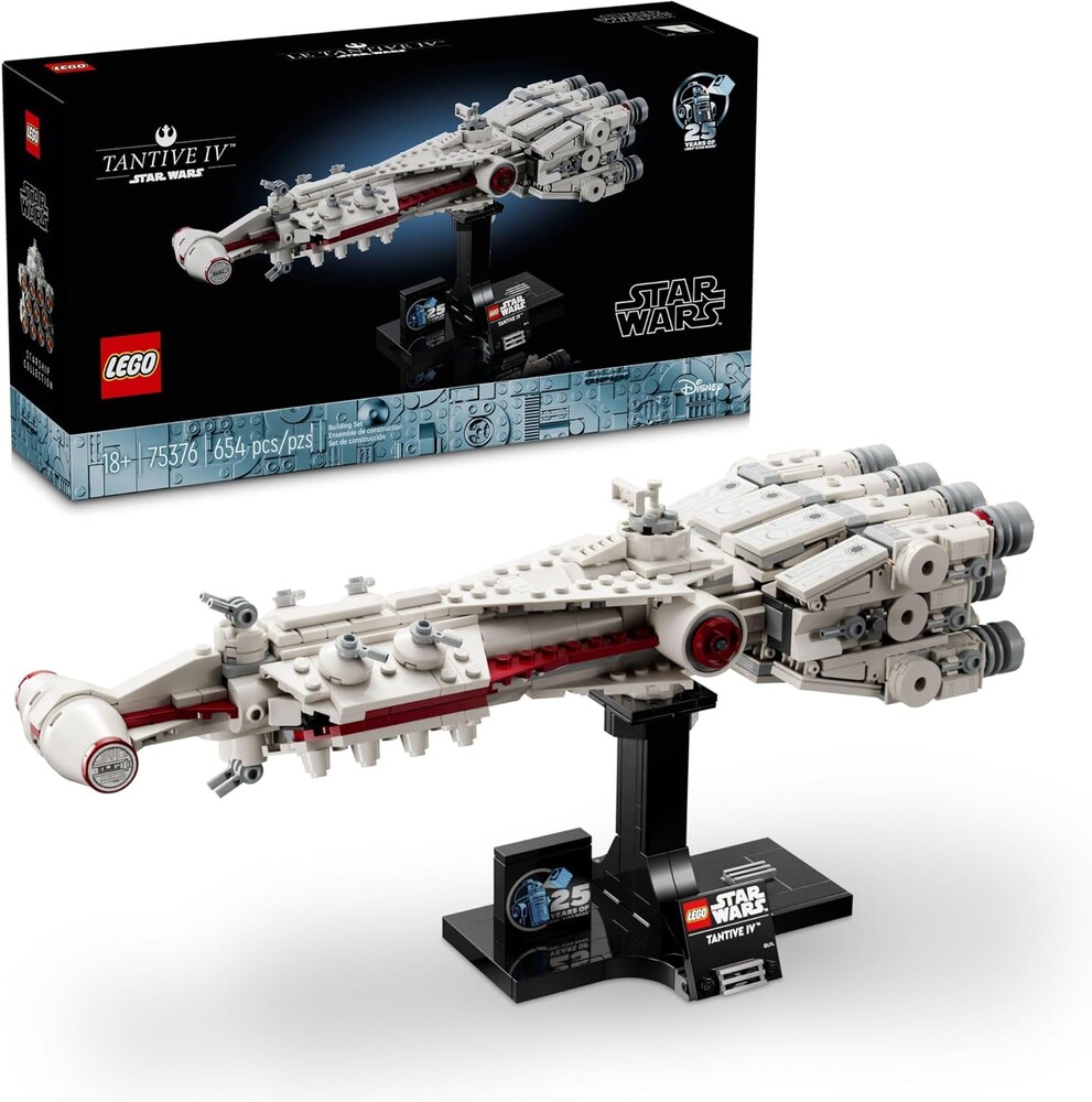 LEGO Star Wars: A New Hope Tantive IV, Buildable 25th Anniversary Starship Model, Creative Building Set for Adults, Collectible Build and Display Gift Idea for Star Wars Fans, 75376