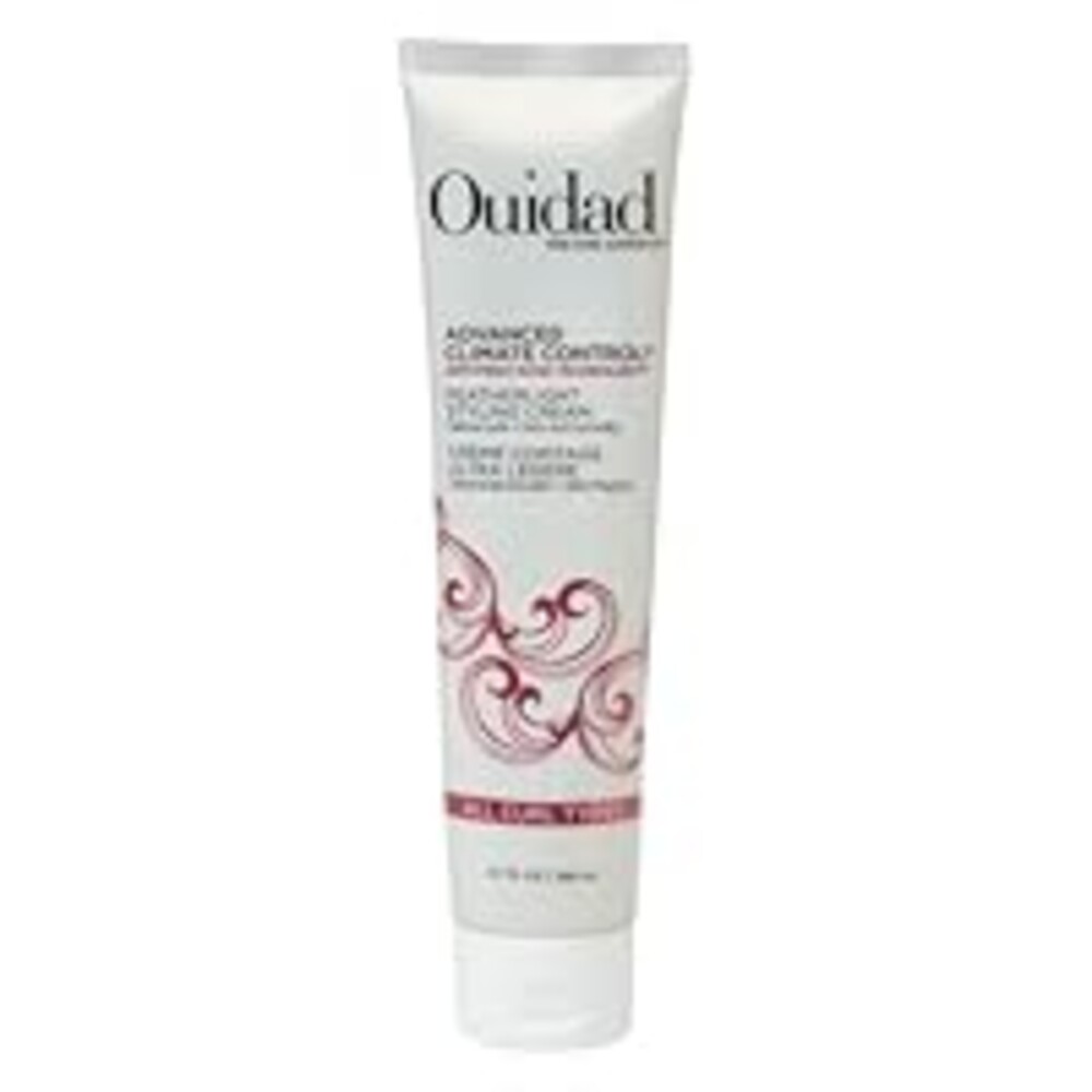 Ouidad Advanced Climate Control Styling Cream, 5.7 fl oz, Featherlight Curl Cream for Curly Hair, Shiny, Hydrated & Frizz-Free Curls, Sulfates, Parabens & Cruelty-Free Curly Hair Products