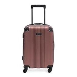 Kenneth Cole REACTION Out of Bounds Lightweight Hardshell 4-Wheel Spinner Luggage, Rose Gold, 20-Inch Carry On