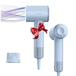 Dual Voltage Hair Dryer for Worldwide Travel, High-Speed Blow Dryer for 5X Faster Drying, 200M Negative Ions, 0.69lb Portable Travel Hair Dryer for Salon Results at Home & Abroad S4AT (Blue)
