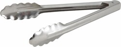 Winco 9" Stainless Steel Utility Tongs, Heavyweight