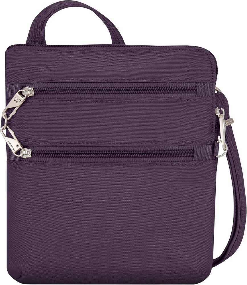 Travelon Anti-theft Classic Slim Double Zip Crossbody