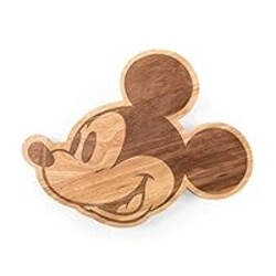 TOSCANA - a Picnic Time brand - Disney Mickey Mouse Disney Classics Mickey Mouse Cutting Board - Wood Cheese Board - Charcuterie Board 14" x 11" Natural