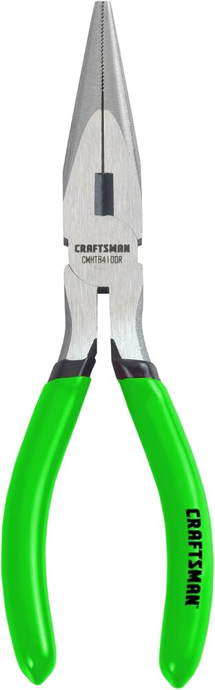 CRAFTSMAN Hi-Vis Long Nose Gripping Pliers, Corrosion Resistant, 6-In (CMHT84100G)