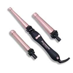 The Beachwaver Co. Multi-Barrel Rotating Curling Iron - Midnight Rose | Professional Automatic Iron with 3 Interchangeable Ceramic Barrels - Attachments Included! | Auto Shut-Off, Travel-Friendly