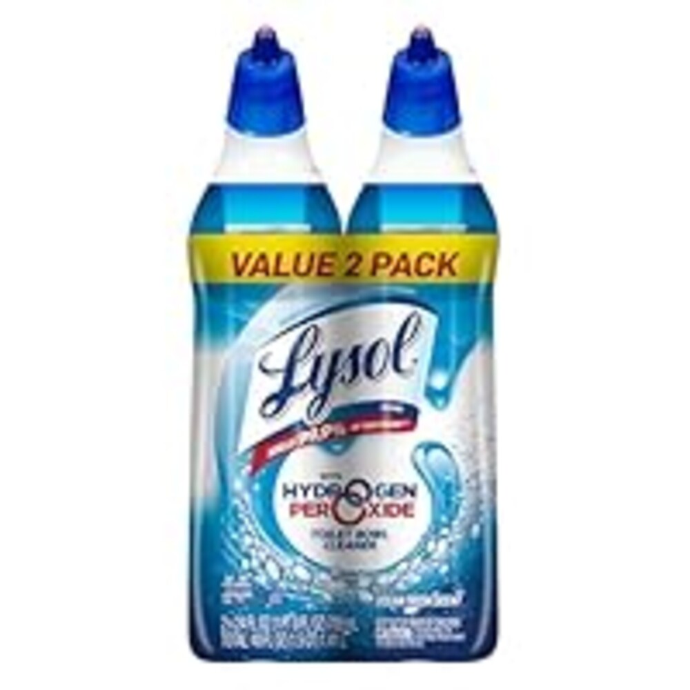 Lysol Toilet Bowl Cleaner Gel, For Cleaning and Disinfecting, Bleach Free, Ocean Fresh Scent, 24oz (Pack of 2)