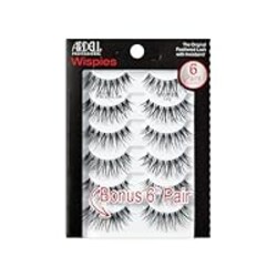 Ardell Wispies False Eyelashes 113 – Natural Wispy Strip Lashes, Lightweight & Seamless Invisiband for All-Day Wear, 6 Pairs, 1 Pack