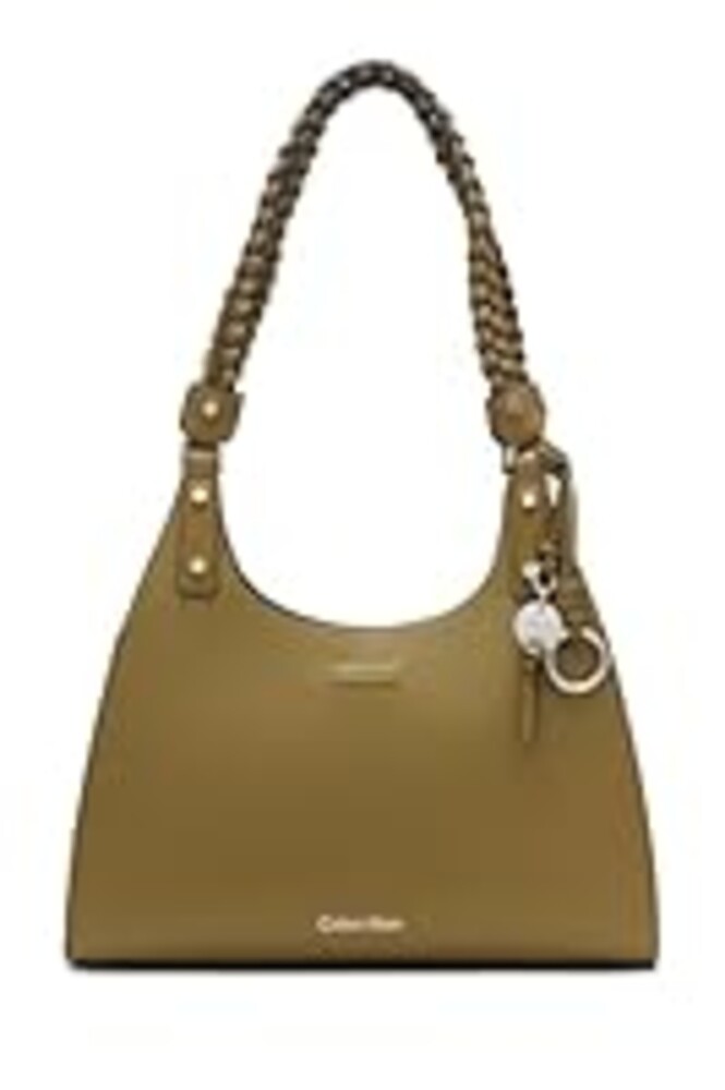 Calvin Klein Shelly Novelty Satchel, Olive Branch, One Size