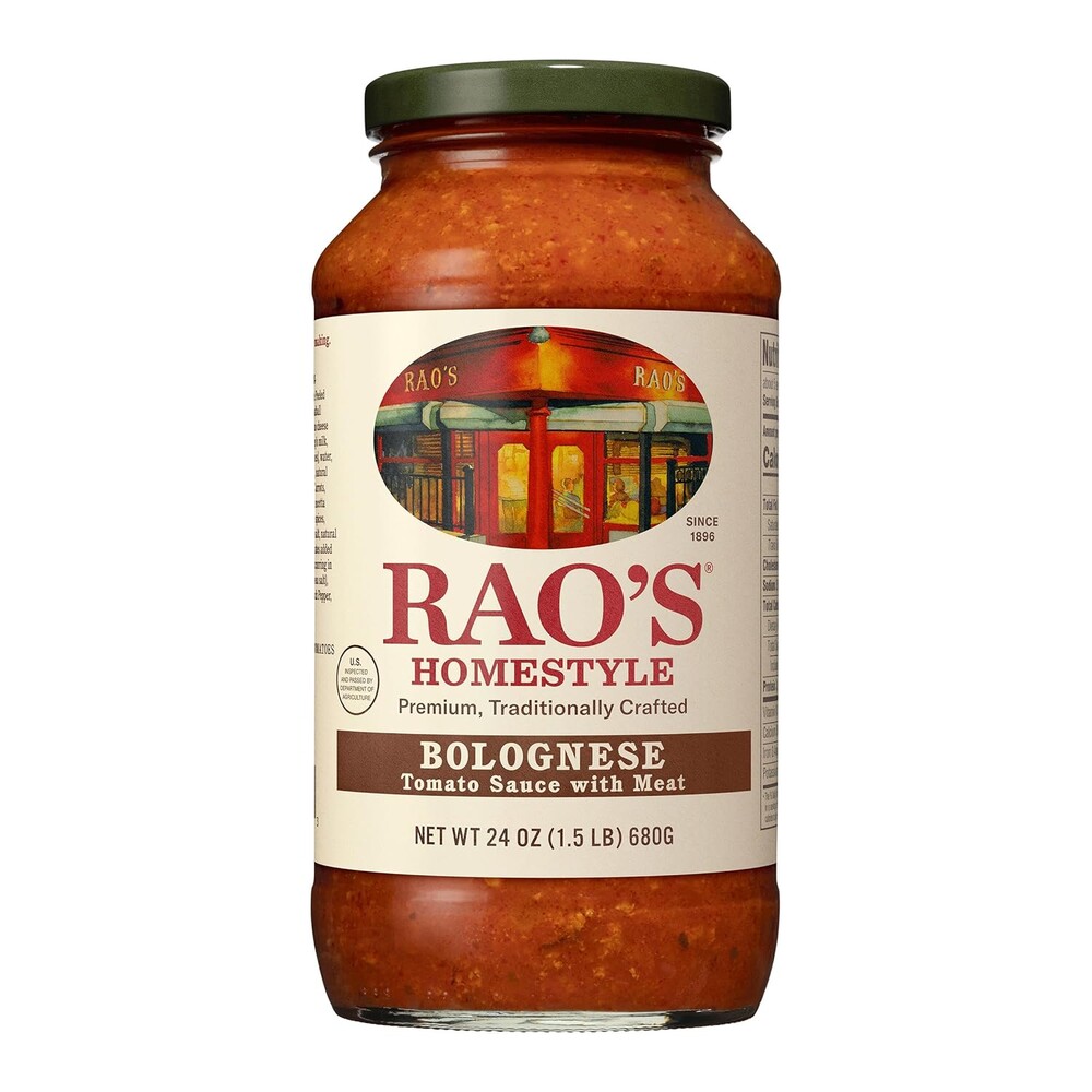 Rao's Homemade Bolognese Sauce 24 oz, Tomato Sauce, All Purpose, Keto Friendly Pasta Sauce, Premium Quality Tomatoes from Italy, Beef, Pork & Pancetta