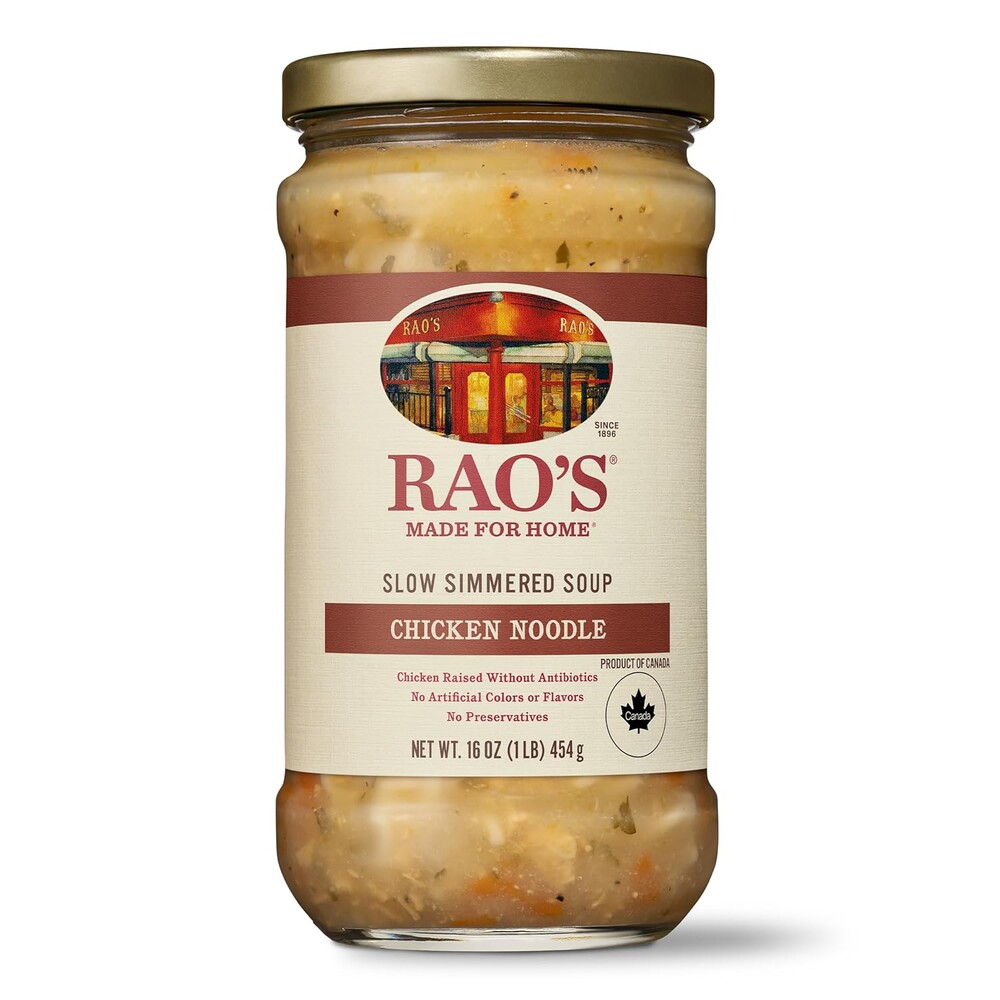 Rao's Made for Home Chicken Noodle Soup, 16oz, Traditional Italian Heat and Serve Soup, Made with Premium Quality Chicken and Vegetables