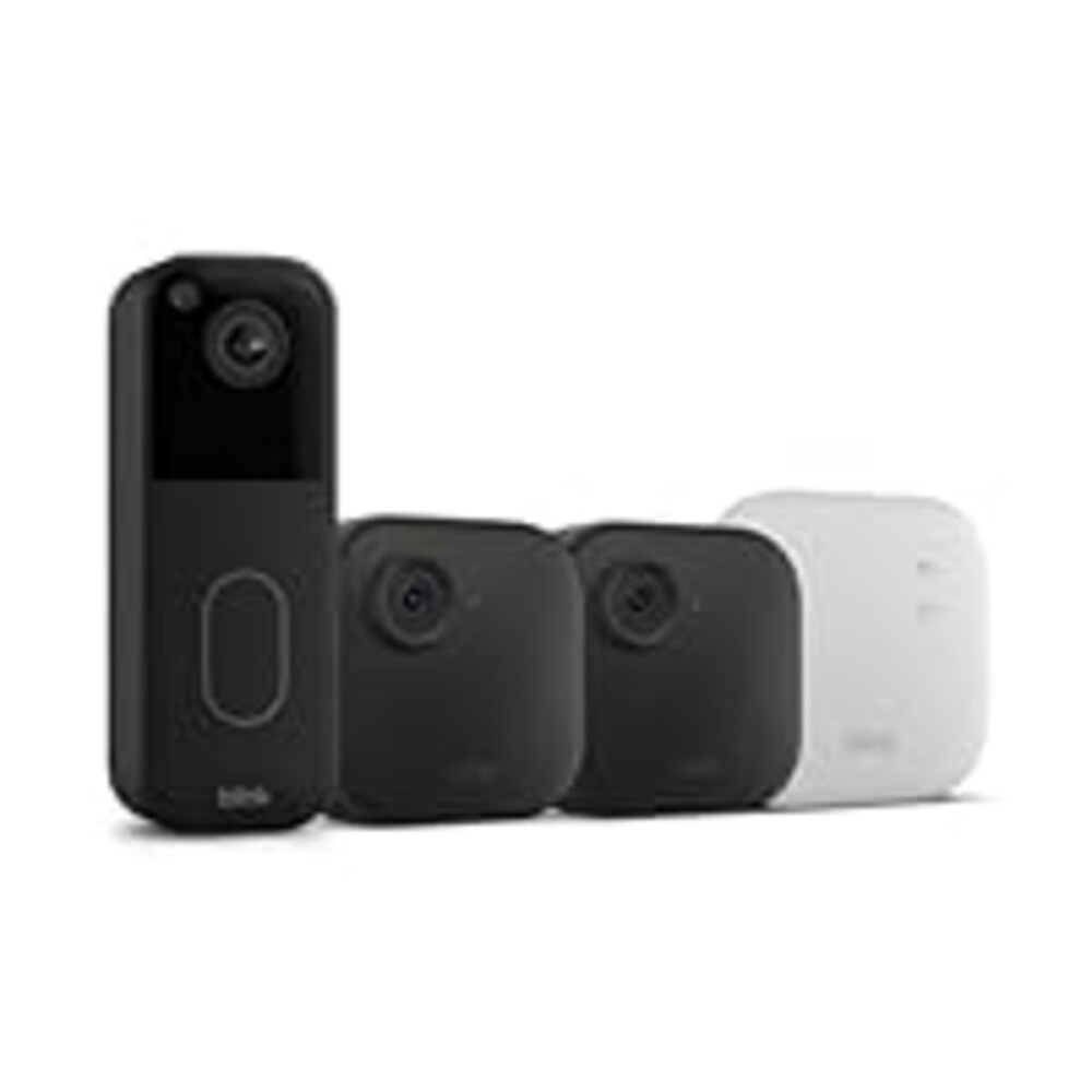 All-new Blink Video Doorbell + Outdoor 4 XR – Wireless smart security cameras, two-year battery life, go up to 400 feet from your home with extended range. Sync Module XR included.
