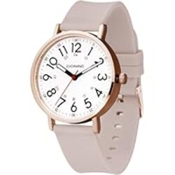 cicininc Watch with Second Hand Nursing for Women, Analog Watches for Nurses, 12/24 Hour Military Time, Easy Read Dial, Colorful Silicone Band