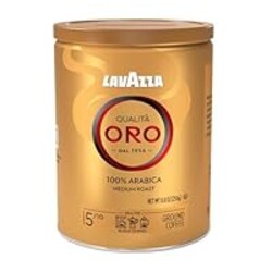 Lavazza Qualità Oro Ground Coffee, Medium Roast, 100% Arabica, 8.8 oz Tin (Pack of 4)