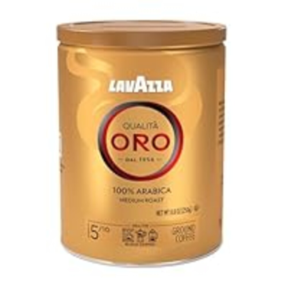Lavazza Qualità Oro Ground Coffee, Medium Roast, 100% Arabica, 8.8 oz Tin (Pack of 4)