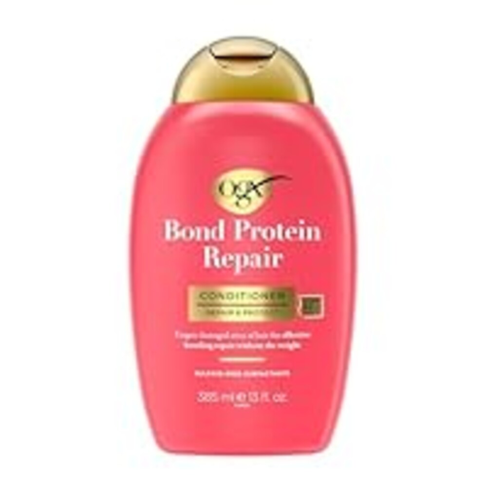OGX Repair & Protect Bond Protein Repair Conditioner, Lightweight Conditioner Targets Damaged Areas of Hair, Formulated without Parabens, Sulfate-Free Surfactants, 13 fl. oz