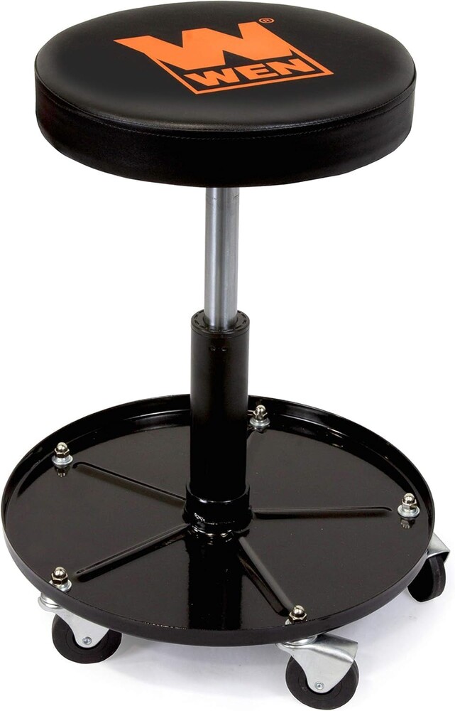 WEN 73012T 300-Pound Capacity Pneumatic Rolling Mechanic Stool