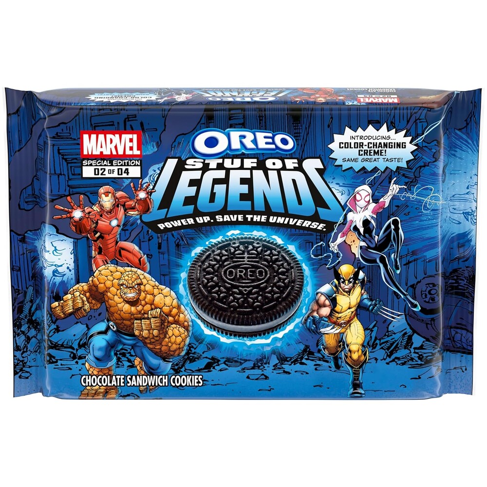 MARVEL OREO Stuf of Legends Chocolate Sandwich Cookies, Special Edition, 10.68 oz