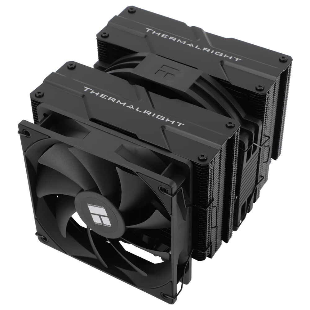 Thermalright Peerless Assassin 140 Black CPU Air Cooler, 6 Heat Pipes, Dual PWM Fans and Double Towers,158mm High CPU Cooling with Top Cover,forAM4/AM5,Intel LGA 1851/1700/1150/1151/1200