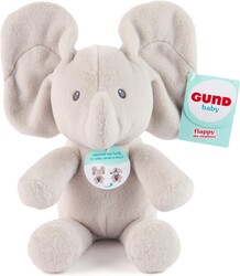 GUND Baby Peek-a-Boo Flappy Elephant Plush, Elephant Stuffed Animal, Baby Toy for Ages 0 and Up, Gray, 7" (Batteries Not Required)