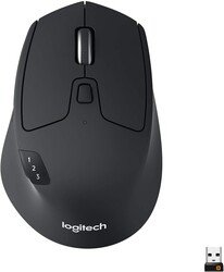 Logitech M720 Triathalon Multi-Device Wireless Mouse, Black