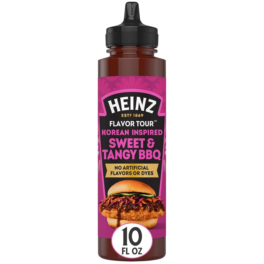 Heinz Flavor Tour Korean Inspired Sweet & Tangy BBQ Sauce, 10 fl oz Bottle
