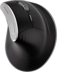 Wireless Vertical Ergonomic Optical Mouse 2.4G Bluetooth Wireless Vertical Mouse 4 Adjustable 1000/1600 / 2400/3200 DPI Wireless Mouse Compatible with Windows, Mac OS, Laptop, PC- Black