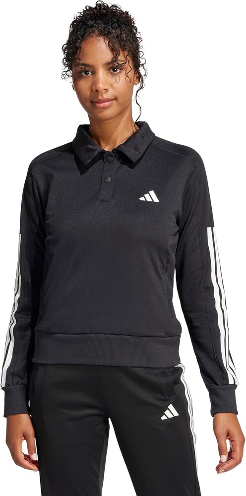 adidas Women's Iconic 3-Stripes Snap Track Top