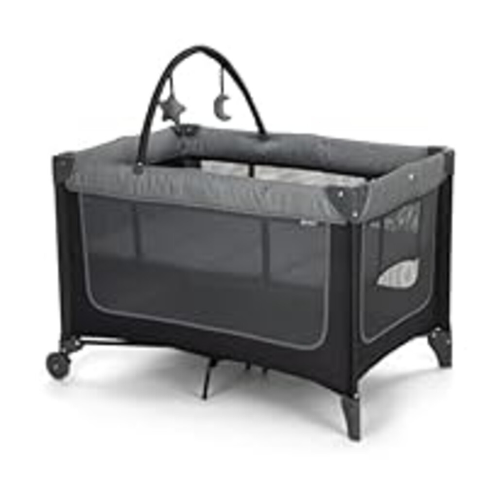 Safety 1st Basic 2-in-1 Play Yard with Bassinet, Gray