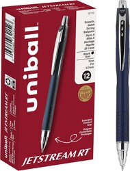 Uni-Ball Jetstream RT 12 Pack, 0.7mm - Black Ballpoint Pens - Wirecutter Best Pen, School Pens, Ink Pens | Ballpoint Pen, Colored Pens, Fine Point, School Supplies