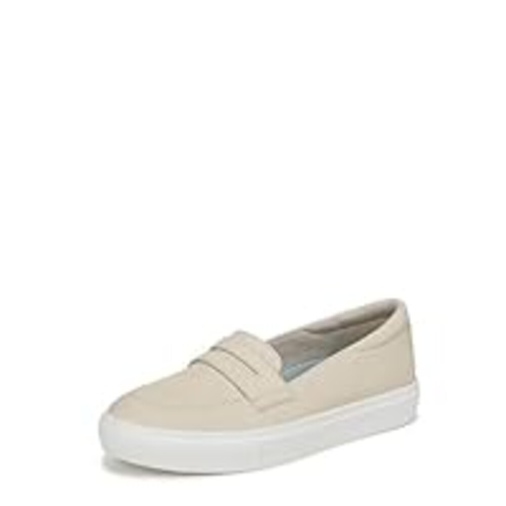 Dr. Scholl's Womens Nova Moc Loafer Flat Porcelain Smooth 6 M