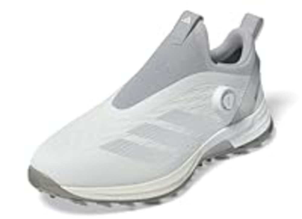 Adidas Men's Adizero ZG BOA Spikeless Shoes, Footwear White/Silver Metallic/Light Solid Grey, 8