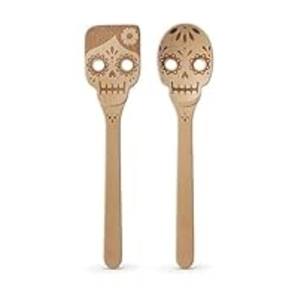 DEAD SET, Day of the Dead Wooden Spoons, Set of 2