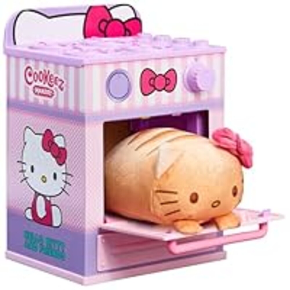 Cookeez Makery Hello Kitty & Friends Oven Playset – Interactive Bake & Reveal Toy, Includes Mystery Warm Scented Plush (Hello Kitty, Cinnamoroll, or My Melody), Mixing Tools, Dough, Accessories, 5+