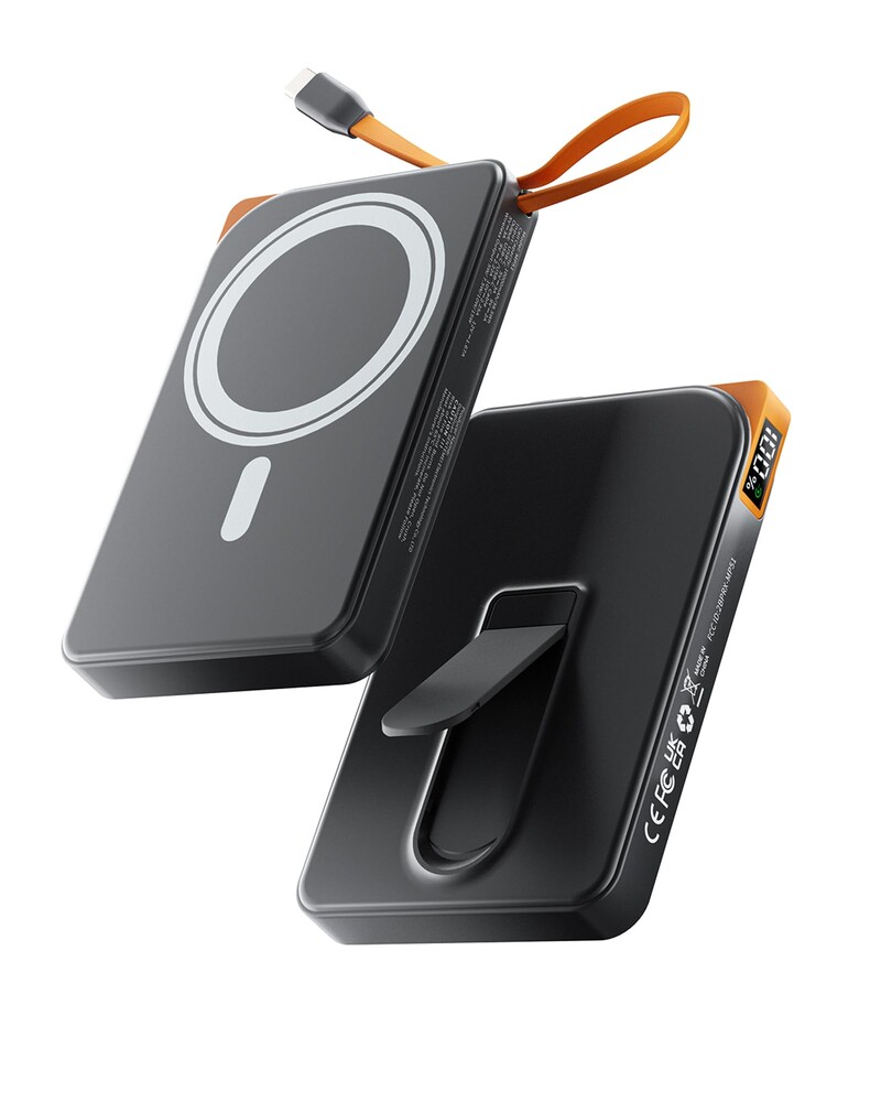 for Magsafe Battery Pack, 10000mAh Magnetic Portable Charger with USB-C Cable 22.5W Fast Charging, Foldable Stand & LED Display Wireless Power Bank，Powerbank for iPhone17/16/15/14/13/12 All Series