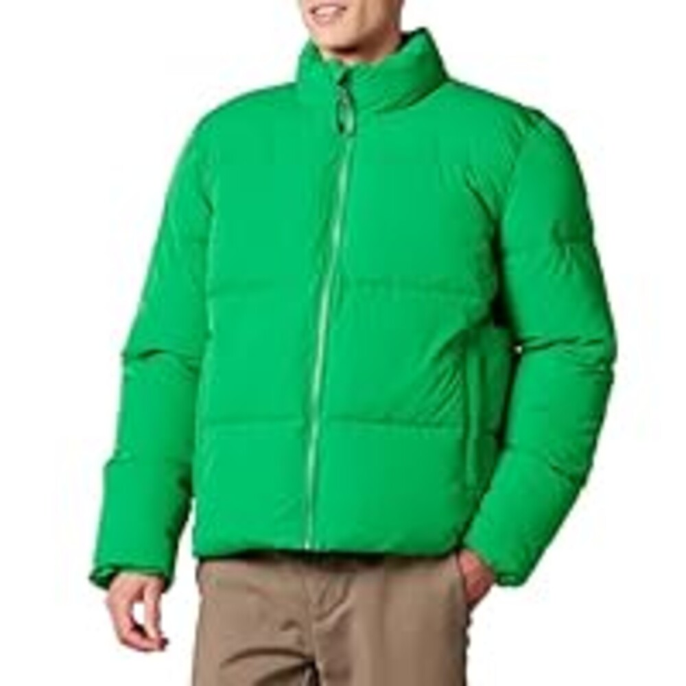 Amazon Essentials Men's Mock Neck Heavyweight Puffer Coat (Available in Big & Tall), Green, Medium