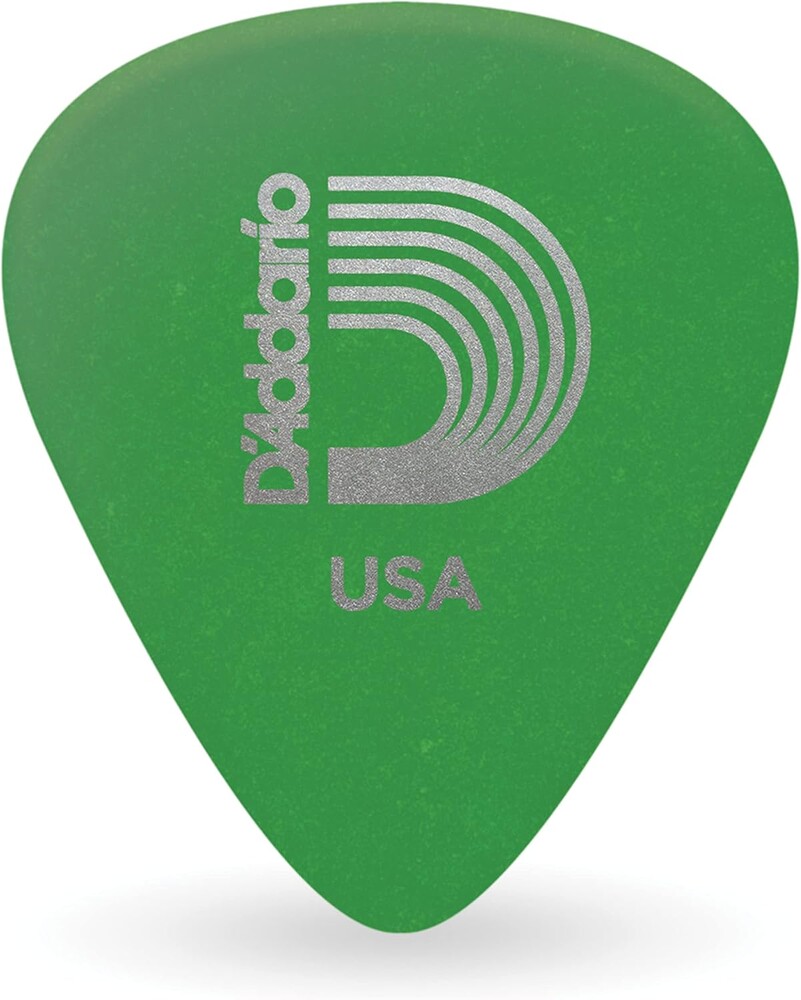 D'Addario Duralin Guitar Picks - Guitar Accessories - Guitar Picks for Acoustic Guitar, Electric Guitar, Bass Guitar - Great Strength, Grip, Durability - Green, Medium, 0.85mm, 25-Pack