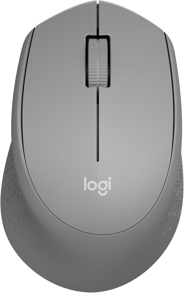 Logitech M330 Silent Wireless Mouse, 2.4GHz with USB Receiver, Optical Tracking, Quiet & Lightweight, Long Battery Life, for PC, Mac, Laptop, Chromebook - Grey